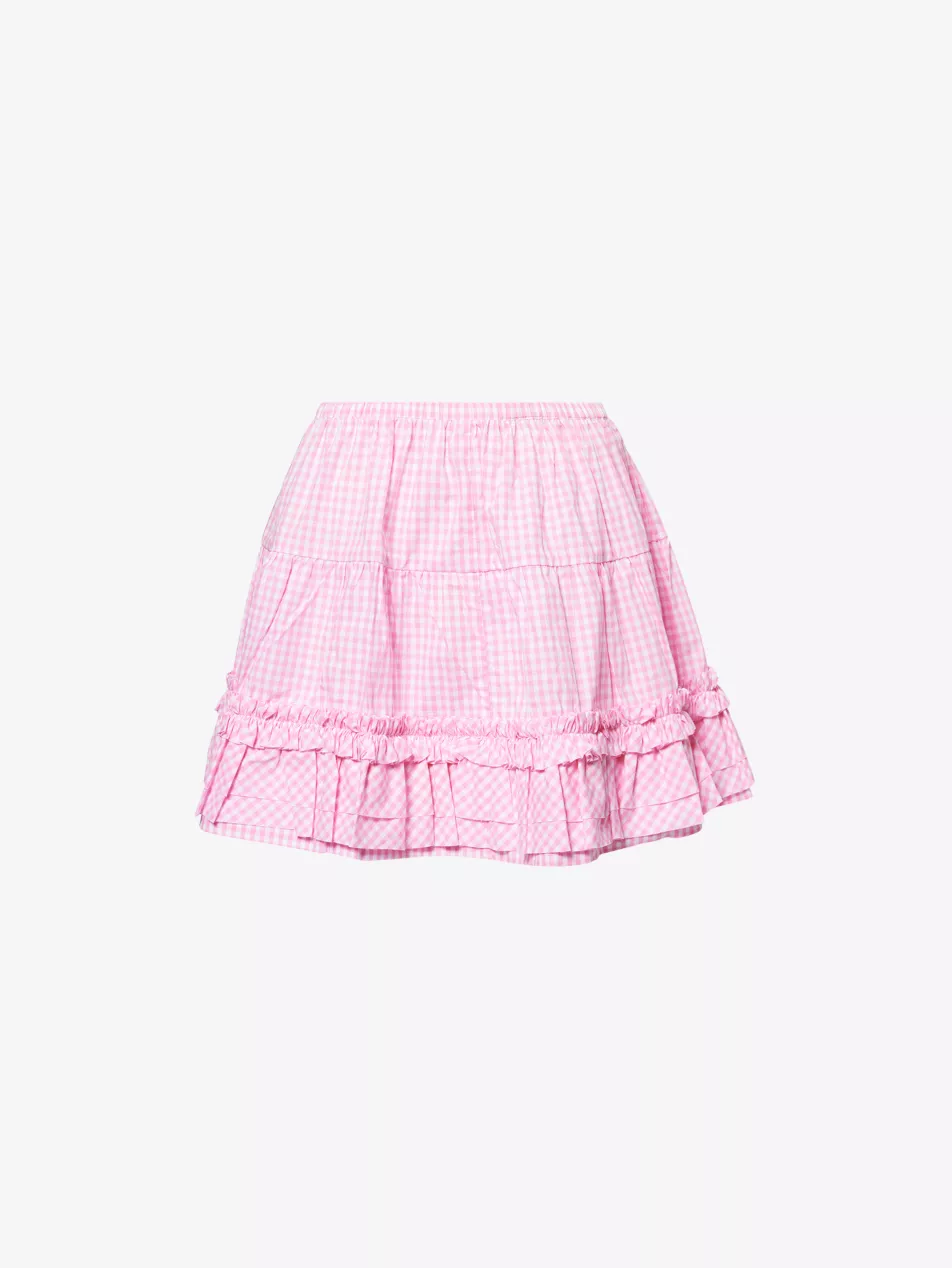 Milan Dynasty cotton mini skirt