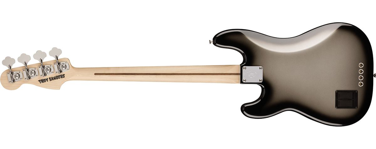 The Fender Troy Sanders Precision Bass is finished in Silverburst and arrives with a host of custom appointments for the Mastodon bassist and vocalist