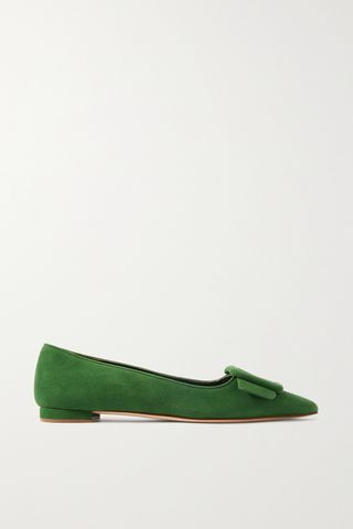 Maysale Suede Point-Toe Flats