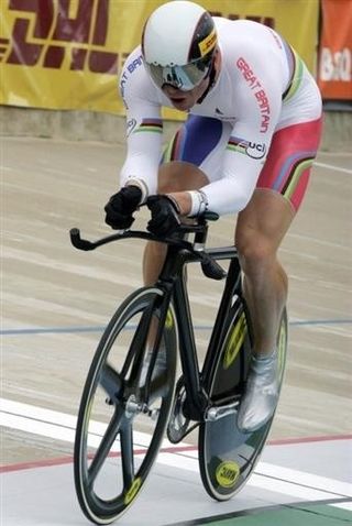 Hoy during his world record attempt.