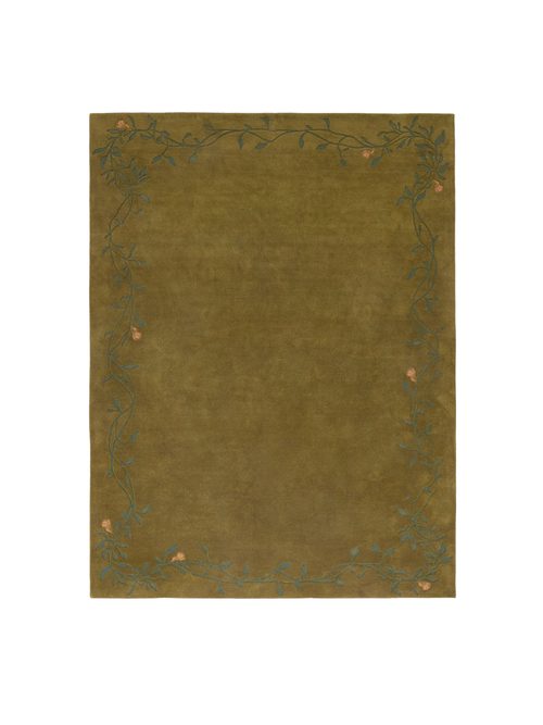 Pierce & Ward Vine Border Wool Rug