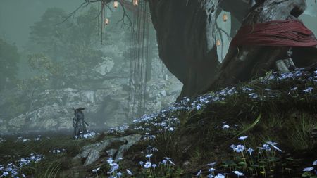Phantom Blade Zero protagonist Soul looking up at a banyan tree