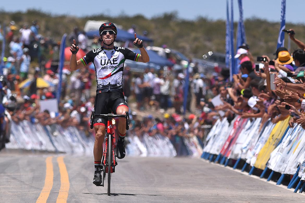 Rui Costa (UAE Abu Dhabi) wins the Alto Colorado stage of Vuelta a San Juan