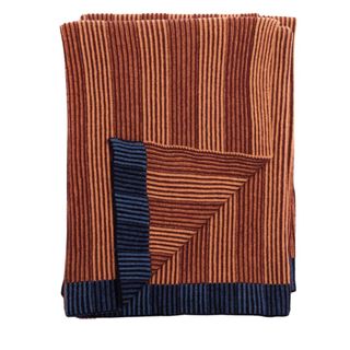 Stripe Out Lambswool Blanket - Dawn