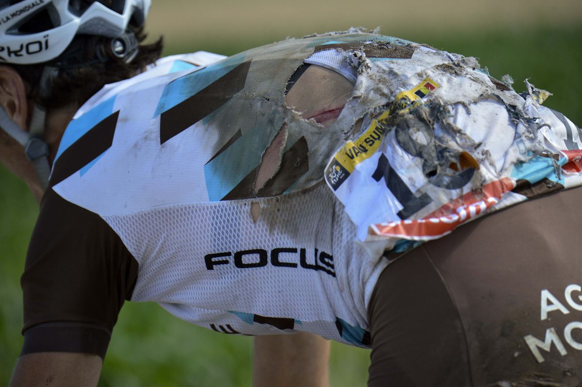 Johan Van Summeren (Ag2r-La Mondiale) was one of the riders who crashed