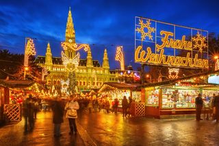 The Christmas market in Vienna