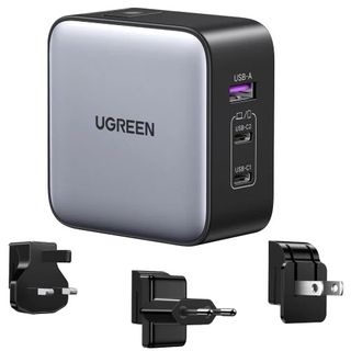 UGREEN Nexode GaN charger with travel adapter