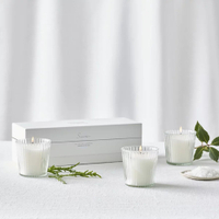 Summer Ribbed Votive Candles - Set of 3 | Was £40, now £20 at The White Company (save £20)