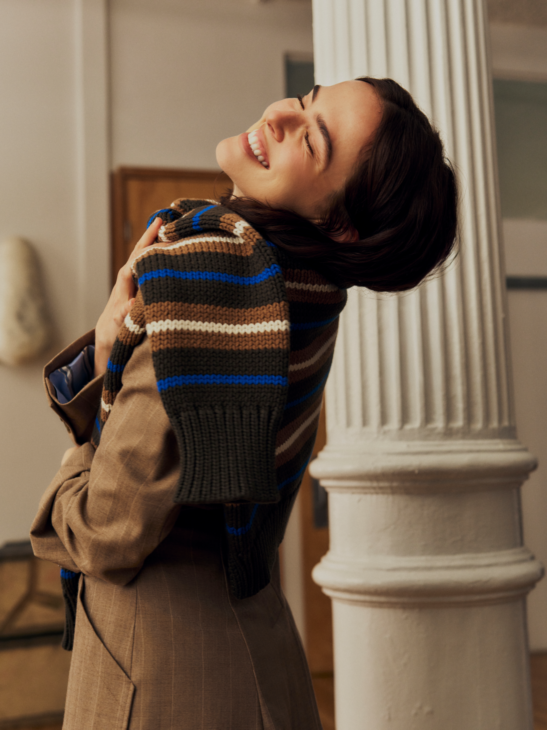 Zoey Deutch is the campaign star for the fashion collaboration between Banana Republic and La Ligne