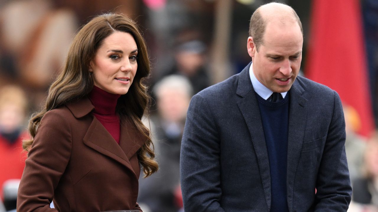 Prince William and Kate Middleton&#039;s Valentine’s Day could be stressful. Seen here together visiting the National Maritime Museum Cornwall 