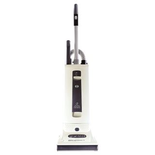 A Sebo X4 Automatic Upright vacuum on a white background