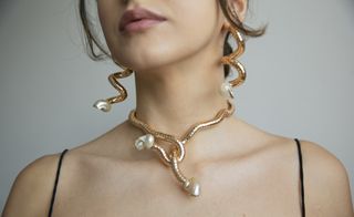 golden spiral jewellery