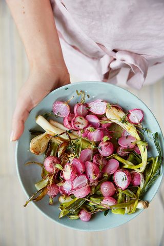 Simply cooked radishes