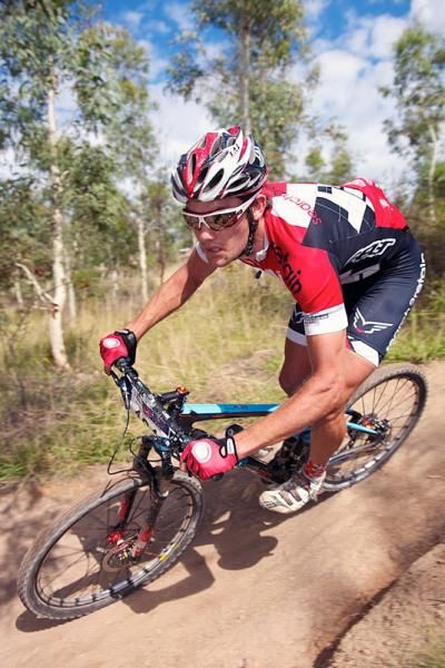 Luke Fetch riding to the a good finish in the U23 category.