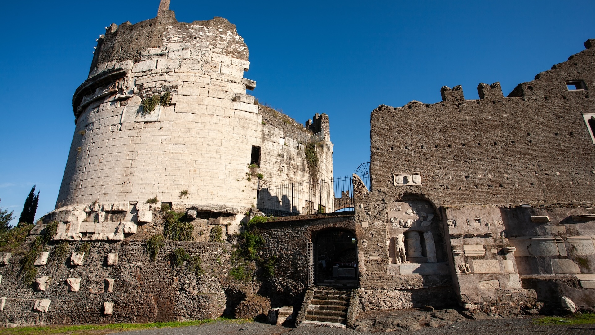 The ruins of the Tomb of Caecilia Metella
