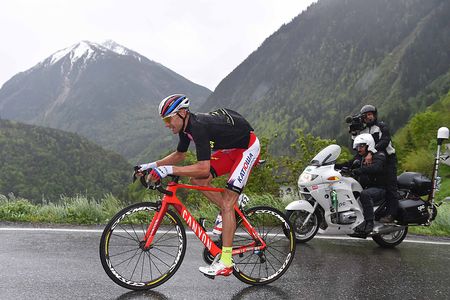 Maxim Belkov (Katusha) in the mountain jersey