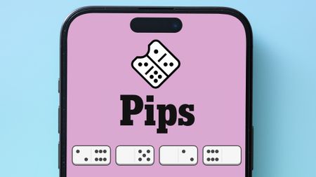 Pips on a blue background