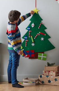 Decorate Your Own Felt Christmas Tree Kit, - £7 | Hobbycraft