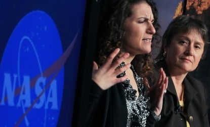 NASA research fellow Felisa Wolfe-Simon was part of the presentation team that announced the potential new life form discovered in California.