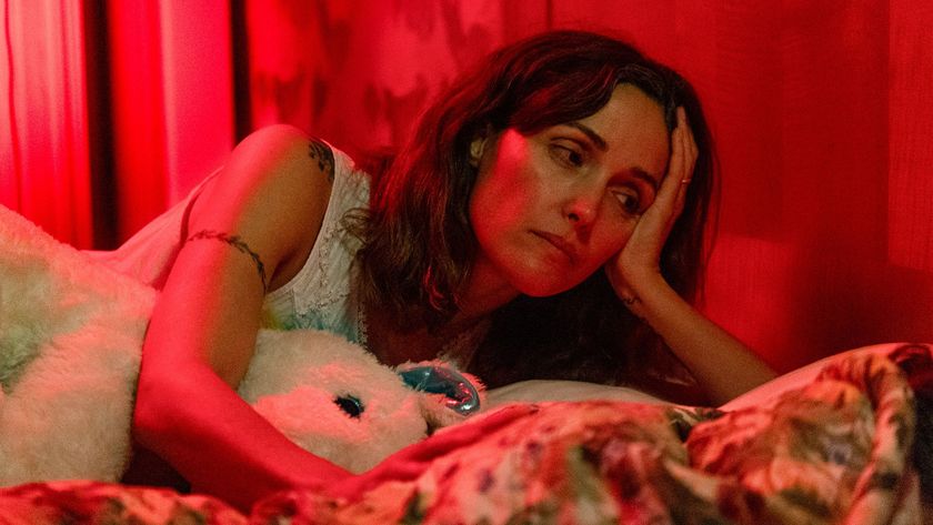 Linda (Rose Byrne) looks at her daughter in If I Had Legs I'd Kick You.