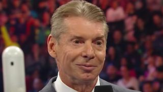 Vince McMahon in the ring on WWE
