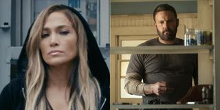 jennifer lopez in hustlers and ben affleck in the way back