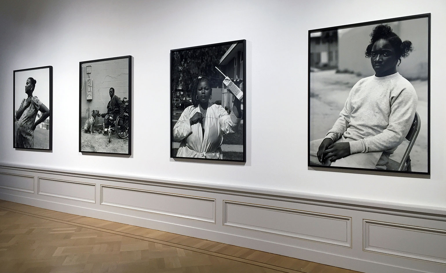 Photos hanged on the wall