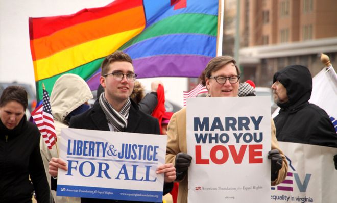 Gay marriage protest