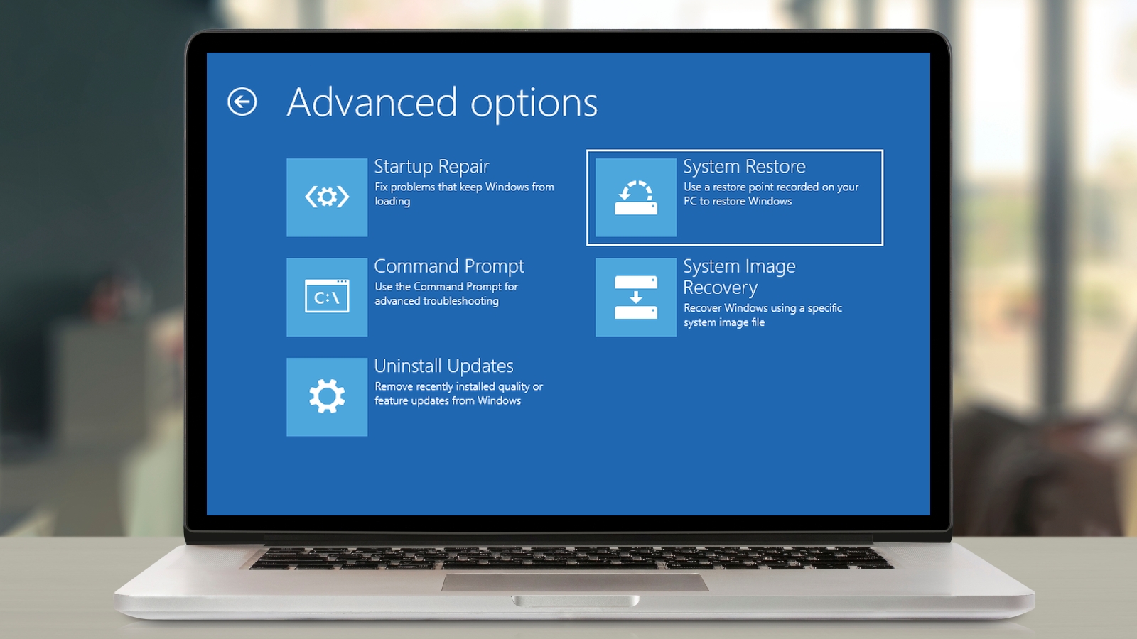 windows system image recovery