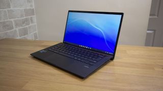 A photograph of the Asus Chromebook CX9 on a table