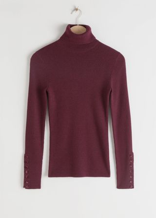 & Other Stories Ribbed Turtleneck - was £65, now £38