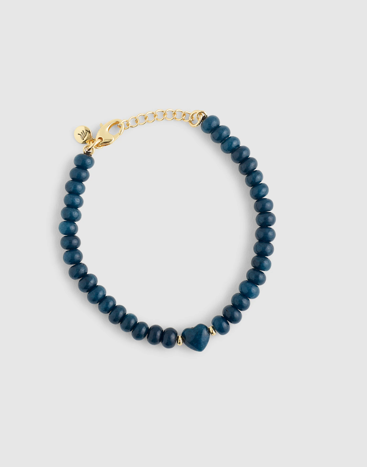 Semiprecious Beaded Charm Bracelet