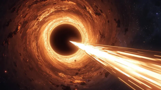 Illustration of the black hole at the centre of the galaxy SDSS J110546.07+145202.4