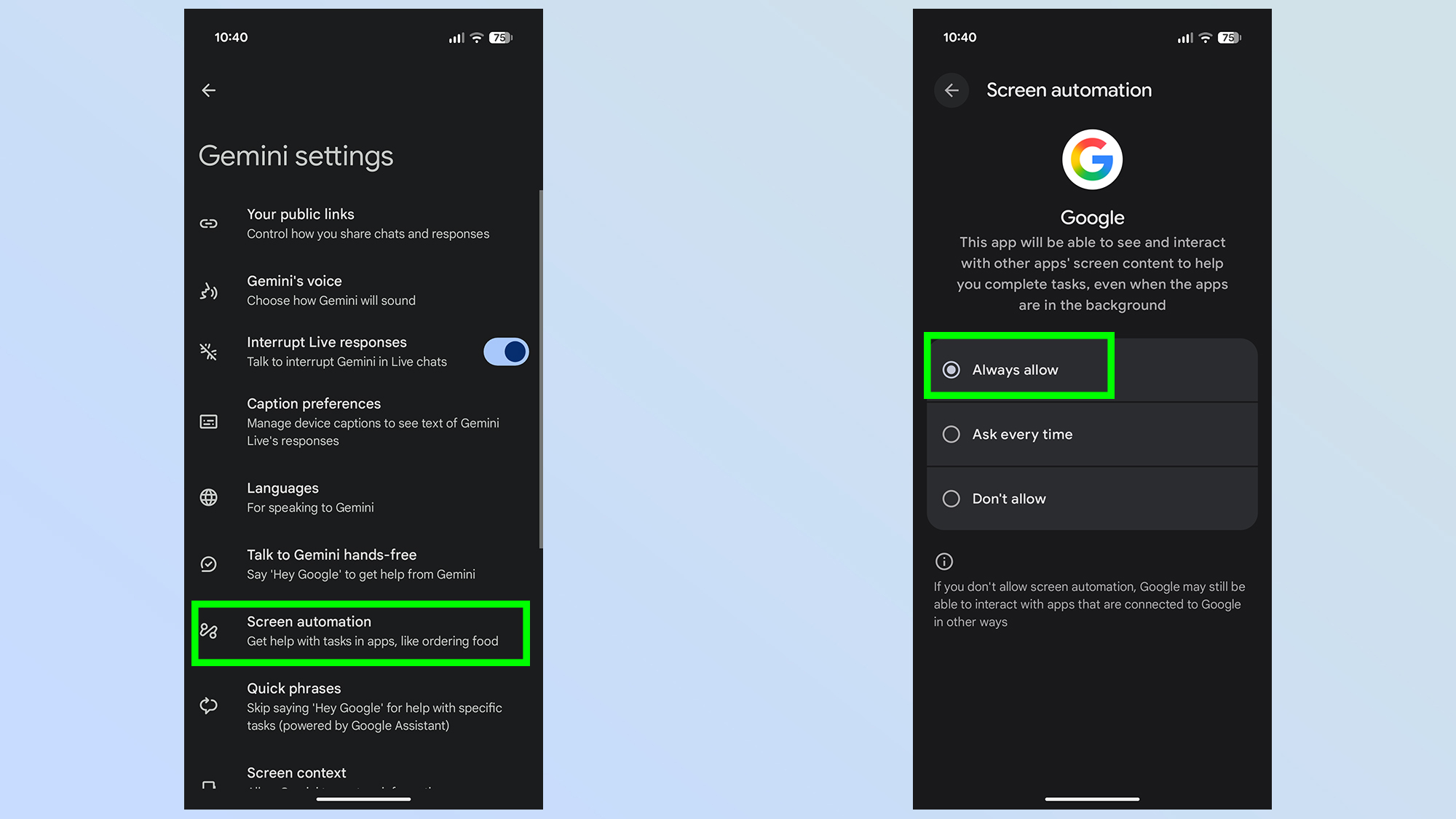 راه اندازی اتوماسیون صفحه نمایش جمینی