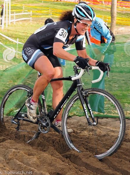 Jenni Gaertner (Raleigh America) plowing her way through one of the sand pits