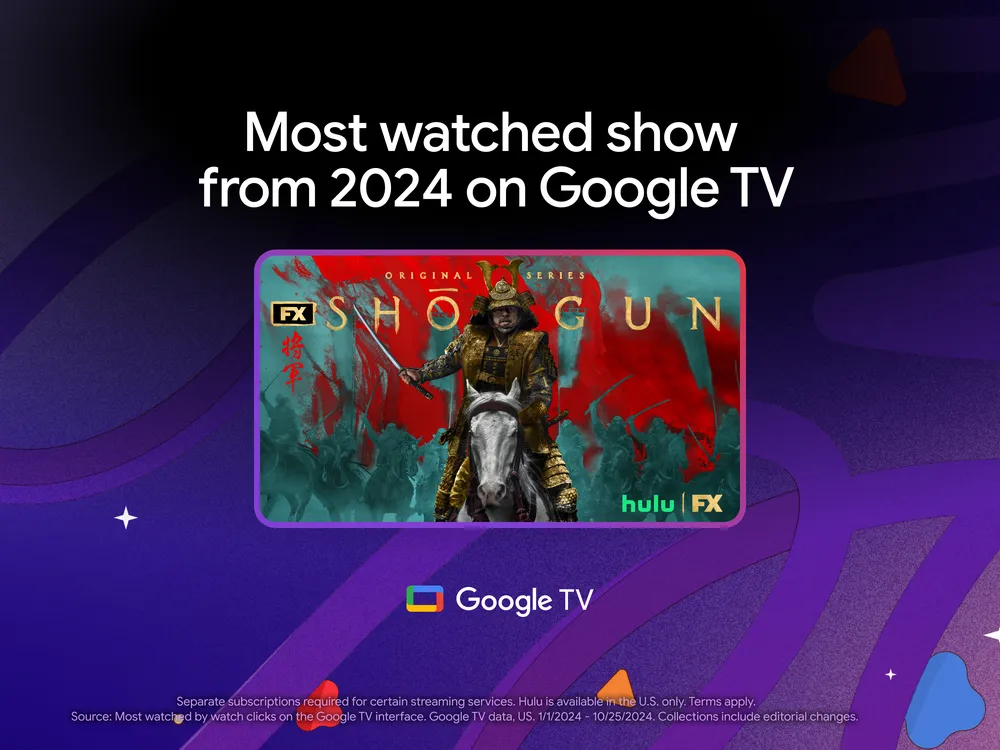 Google TV best of 2024 graphics