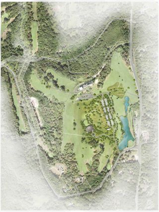 Aerial site plan of Hudson Valley Shakespeare Festival