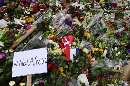 Flowers in Denmark memorialize a weekend of terrorism