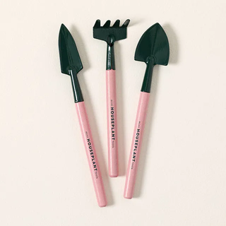 set of 3 pink gardening tools