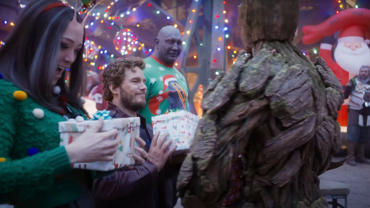 The Guardians hand out gifts and holiday cheer in The Guardians of the Galaxy Holiday Special