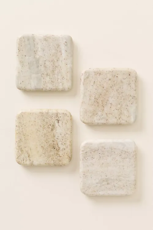 Waterfall Marble Coasters, Set of 4