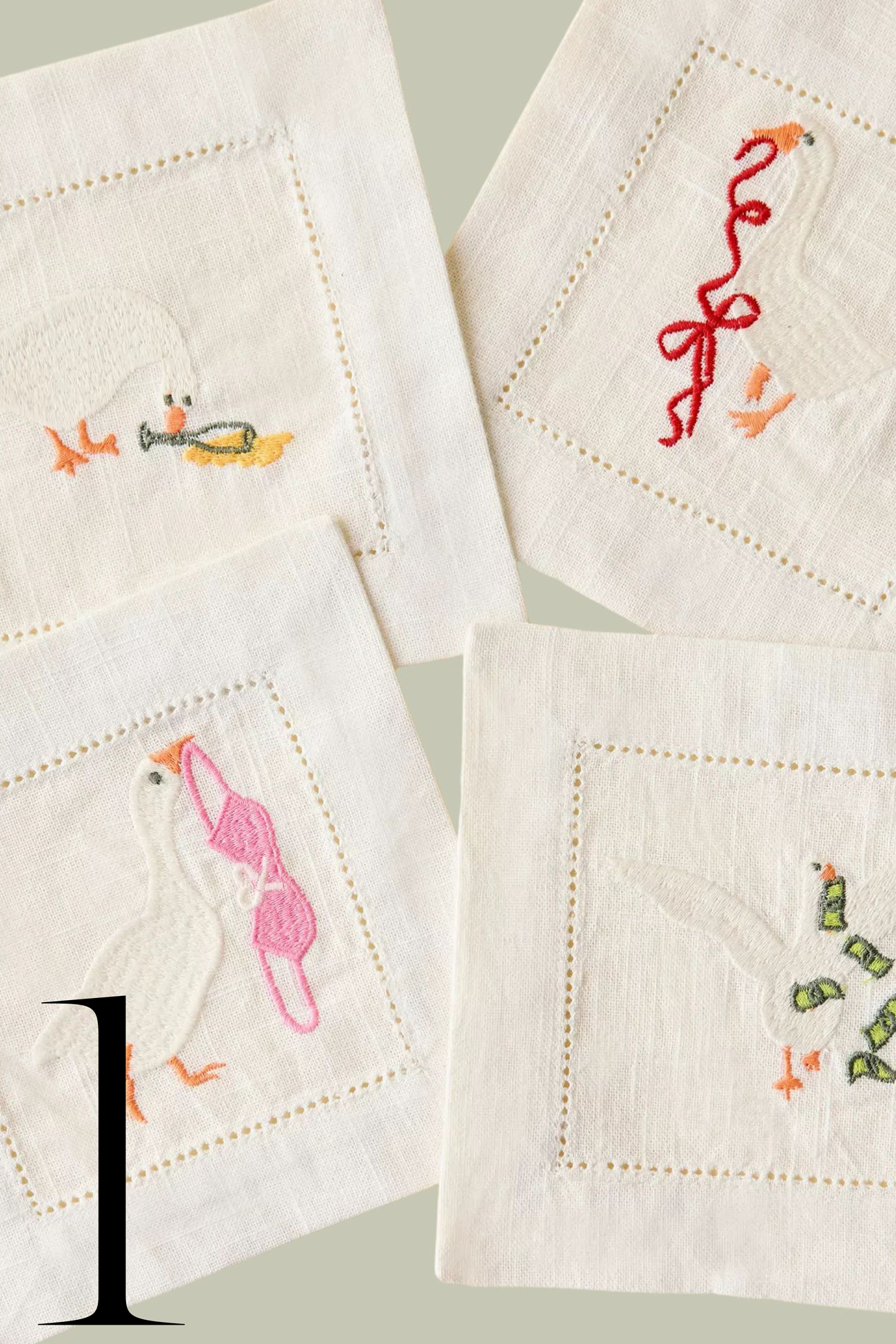 Urban Outfitters, Silly Goose Cocktail Napkin Kit 4-Pack