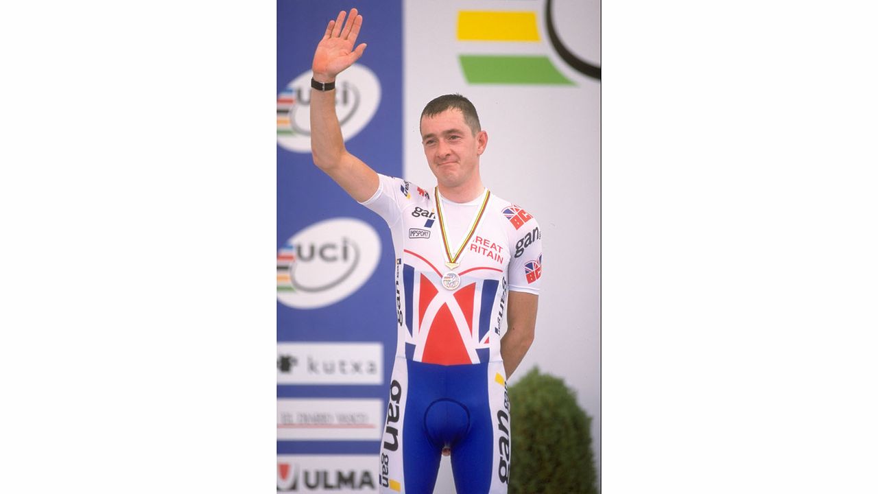 Chris Boardman won silver in the time trial at the 1997 World Championships