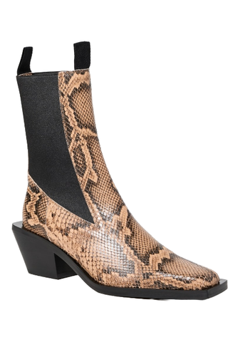 Atp Atelier Apollosa Nocciola Printed Snake Boots