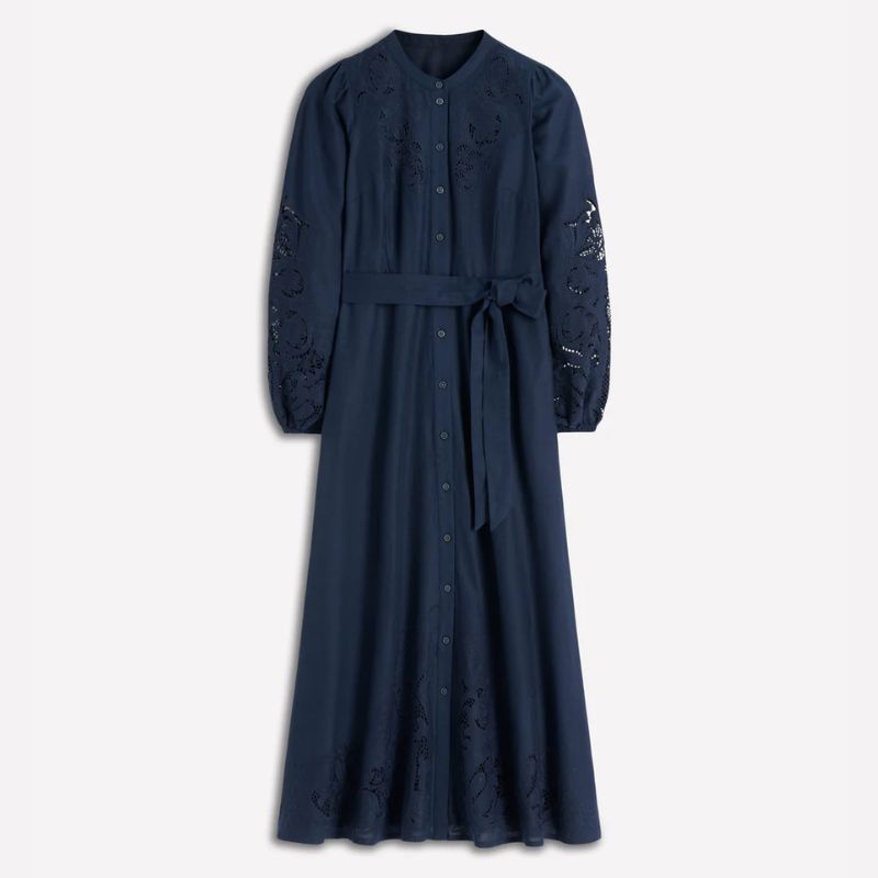 Boden, navy shirt dress