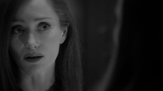 Lotte Verbeek as Katarina Rostova looking on in black and white in The Blacklist
