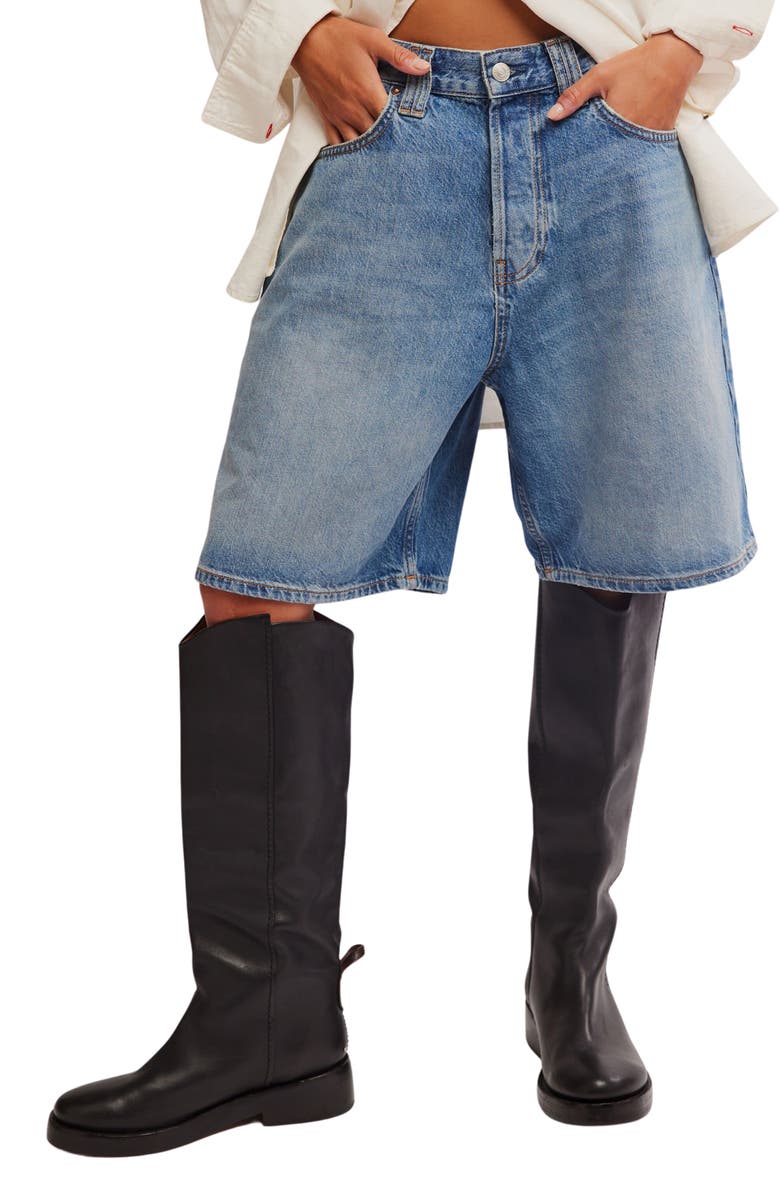 Montana Denim Mid Rise Bermuda Shorts