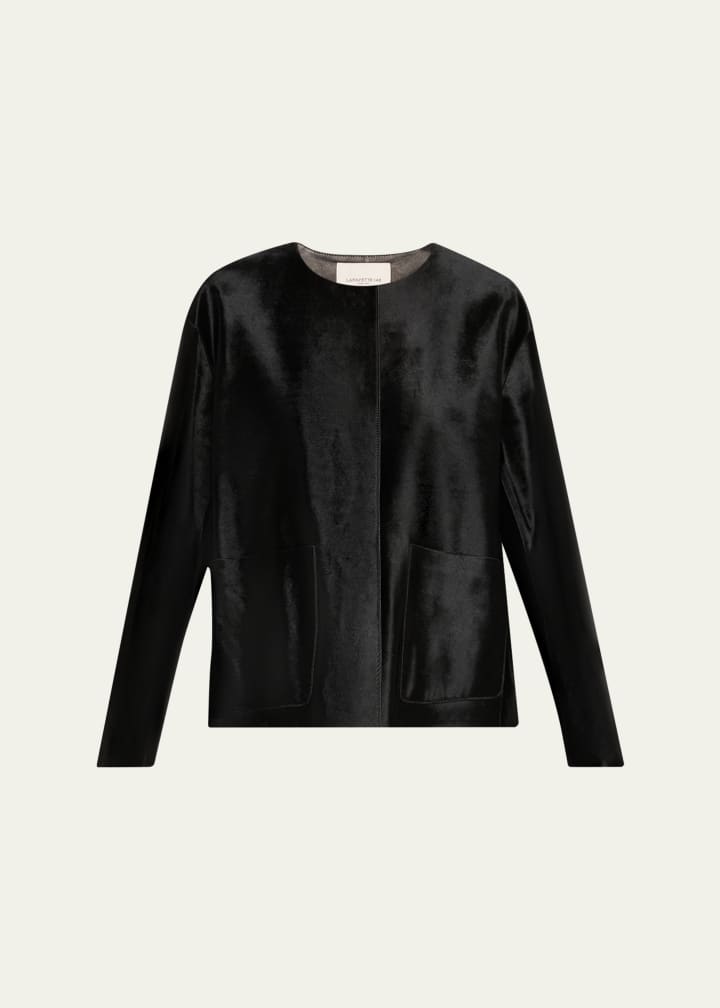 X the Morning Show Calf Hair Jacket