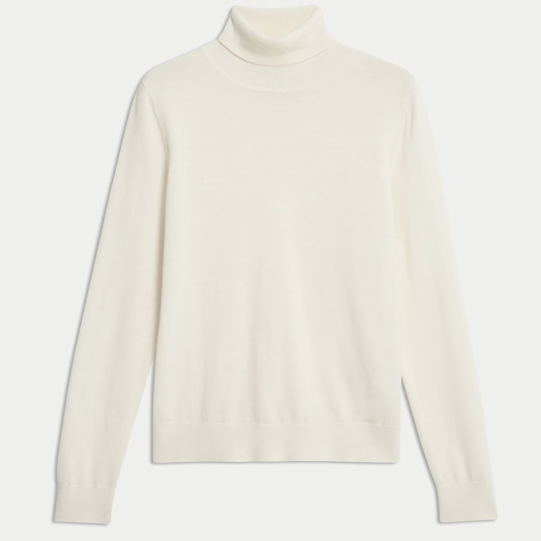 M&amp;amp;S Merino Wool Roll-Neck Jumper