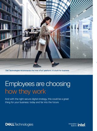 Whitepaper cover with image of female walking while using a smartphone, in front of image of a library, office, tube, and covered outside space